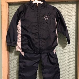 2T Three piece Dallas Cowboys Wind Suit